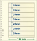 Paquet De 10 Feuilles Neutres Lindner-T 7 Bandes Dont 6 à 28 Mm Et 1 à 30 Mm - For Stockbook