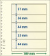 Paquet De 10 Feuilles Neutres Lindner-T 5 Bandes 44 Mm,35 Mm,44 Mm,36 Mm Et 51 Mm - For Stockbook