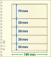 Paquet De 10 Feuilles Neutres Lindner-T 5 Bandes 30 Mm,38 Mm,38 Mm,38 Mm Et 70 Mm - For Stockbook