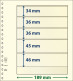 Paquet De 10 Feuilles Neutres Lindner-T 5 Bandes 46 Mm,45 Mm,36 Mm,36 Mm Et 34 Mm - Voor Bandjes