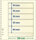 Paquet De 10 Feuilles Neutres Lindner-T 5 Bandes 46 Mm,45 Mm,36 Mm,36 Mm Et 34 Mm - A Bandes