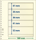 Paquet De 10 Feuilles Neutres Lindner-T 5 Bandes 53 Mm,41 Mm,36 Mm,36 Mm Et 41 Mm - De Bandas