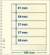 Paquet De 10 Feuilles Neutres Lindner-T 5 Bandes 38 Mm,37 Mm,37 Mm,38 Mm Et 41 Mm - A Bandes