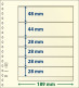 Paquet De 10 Feuilles Neutres Lindner-T 6 Bandes 28 Mm,28 Mm,28 Mm,28 Mm,44 Mm Et 48 Mm - De Bandas