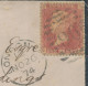 GB 1874, QV 1d Rose-red Pl.149 (RB, Perf. Faults) On Mourning Cvr With Barred Duplex-cancel "LONDON-E.C / 96" (East Cent - Lettres & Documents