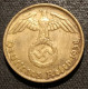 ALLEMAGNE - GERMANY - 5 REICHSPFENNIG 1938 D - Bronze-aluminium - KM 91 - 5 Reichspfennig