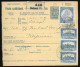 HUNGARY 1923. Nice Inflation Parcel Card Budapest > Kapuvár - Paketmarken