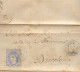 Año 1870 Edifil 107 Alegoria Carta Matasellos Montblanch Tarragona Carlos Folch - Brieven En Documenten