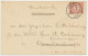 05- Prentbriefkaart Sappemeer 1902 - Zuiderstraat- Grootrond Treinstempel: Harlingen - Nieuweschans - Sappemeer