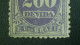 1890 N° 13 TAXA 200   OBLIT - Portomarken