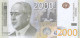 2000 Dinara 2012 UNC !  PREFIX BG ! - Serbia