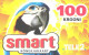 Estonia:Used Phonecard, Tele 2, Smart 100 Krooni, Parrot, Mobile Phone Prepaid Card, 2007 - Estonie