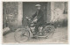 CPA Photo - Motocycliste Seul Sur Sa Machine - Motorfietsen