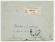 MAZELIN 1FR30 X10 + BLASON 10C CORSEX5 AU VERSO LETTRE REC PANTIN 7.7.1947 DERNIER JOUR DU TARIF RECOMMANDE - 1945-47 Cérès Van Mazelin