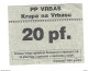 Bosnia- Krupa Na Vrbasu 20 Pf 1993 Resteraunt Bon  With Stamp  Ref 19 - Bosnia And Herzegovina