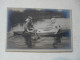 CARTE PHOTO - SCENE ANIMEE : Couple En Canoë - Rowing