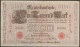 DR. 1000 Mark Reichsbanknote 21.4.1910 Ros.Nr.45, P44( D 6537 ) - 100 Mark