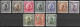 JUGOSLAVIA -1924- ALESSANDRO I° - SERIE 10 VALORI- PERFIN "HAG ZAGREB" SU 20D - USATA ( YVERT 158\167) - MICHEL 176\185) - Used Stamps