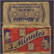 "3 MINUTES" Razor Blade Old Vintage WRAPPER (see Sales Conditions) - Lames De Rasoir