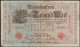 DR. 1000 Mark Reichsbanknote 21.4.1910 Ros.Nr.45, P44( D 6545 ) - 100 Mark