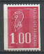 FRANCE 1976 N° 1895a ** Roulette N) Rouge Neuf MNH Superbe C 3 € Type Marianne De Béquet - 1971-1976 Marianne Of Béquet