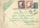 ROMANIA 1942 POSTCARD, CENSORED CAMPULUNG-BUCOVINA 10, STAMPS BASARABIA HOTIN, TIGHINA POSTCARD STATIONERY - Storia Postale Seconda Guerra Mondiale