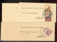BUDAPEST 1917-19. 2db, Szép Teljes Címszalag - Lettres & Documents