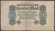 DR.100 Mark Reichsbanknote 4.8.1922 Ros.Nr.72, P75 ( D 6494 ) - 100 Mark