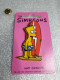 Pin's The Simpson's - Matt Groening 1990 Pin's En Plastique Sur Carton Fuschia (9.4 X 5.4 Cm) - Films