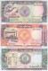 SUDAN 1 5 10 20 50 100 POUNDS 1987 1991 P39 40 41 47 48 UNC SET 4 - Soudan