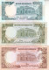 SUDAN 1 5 10 20 50 100 POUNDS 1987 1991 P39 40 41 47 48 UNC SET 4 - Soudan