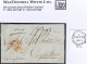 Ireland Galway 1808 Letter To Scotland With Linear GALWAY And Orange Dublin "Mermaid" F/3 JU 3/1808, Rated 2/1d - Préphilatélie