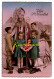 CPA Sinterklaas Vive Saint St Nicolas Santa Claus Old Postcard Carte Postale Fantaisie Enfant Jouet Doll Poupee Donkey - Saint-Nicholas Day