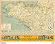 CARTE ROUTIERE CARTONNEE BRETAGNE  AVEC PUBLICITE HUILE ENERGOL FORMAT 27 X 20 CM - Cartes Routières