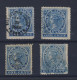 4x Canada Revenue Bill Stamps #FB1-1c Shades Guide Value = $60.00 - Fiscale Zegels