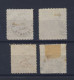 4x Canada Revenue Bill Stamps #FB1-1c Shades Guide Value = $60.00 - Fiscaux