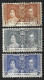 GOLD COAST.....KING GEORGE VI..(1036-52.)....OMNIBUS..CORONATION SET.....OF 3.....VFU... - Côte D'Or (...-1957)