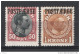 Danimarca 1919 Pacchi Postali Unif. PP3/4 */MVLH VF/F Signed Oliva/Chiavarello - Pacchi Postali