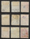 CANADA....QUEEN VICTORIA...(1837-01.)..GROUP OF 9 SMALL HEADS.....DIFFERENT CONDITION...USED...... - Unused Stamps