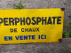 Ancienne Plaque Émaillée Super Phosphate Émail Alsacienne De Strasbourg Agricole - Emailschilder (ab 1960)