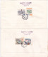 MASKS 1980 COVERS 2 FDC CIRCULATED Tchécoslovaquie - FDC