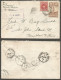 1944 Registered Cover 14c War RPO Split Ring Anse Des Mechins PQ To Hamilton Ontario - Postgeschiedenis