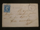 DH12 FRANCE BELLE LETTRE  1866   TANOY +PERLé +N°22 +MON CHER COUSIN .+AFF. INTERESSANT++++   ++ - 1849-1876: Période Classique