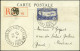 Lettre N° 6c, 1.50 EIPA, Perforation Inversée Timbre Et BdF S/Carte Rec. De L'Expo, TB - Sonstige & Ohne Zuordnung