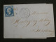 DH12  FRANCE BELLE LETTRE   1861 PETIT BUREAU  LANGON A BORDEAUX+ N°14+AFF. INTERESSANT++++   ++ - 1849-1876: Periodo Classico