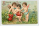 N°670 - Carte Gaufrée - Sincere Love  - Angelots - Valentine's Day