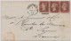 GB 1879, QV 1d Rose-red Pl.190 (3 X, SH-SI, TI) On Very Fine Cvr With Transit-CDS "ANGL. / AMB. CALAIS C" In Red, Barred - Lettres & Documents