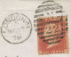 GB 1879, QV 1d Rose-red Pl.193 (KD) On Fine Cvr (bs Faults) With Barred Duplex-cancel "LONDON-N / N / 22" (Northern Dist - Brieven En Documenten