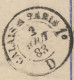 Delcampe - GB 1883, QV 2d Blue Very Fine Registered Letter (RP13) Together With 2½d Blue Pl.22 (TK) With Railway-cancel "PARIS A CA - Brieven En Documenten