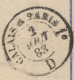 Delcampe - GB 1883, QV 2d Blue Very Fine Registered Letter (RP13) Together With 2½d Blue Pl.22 (TK) With Railway-cancel "PARIS A CA - Lettres & Documents